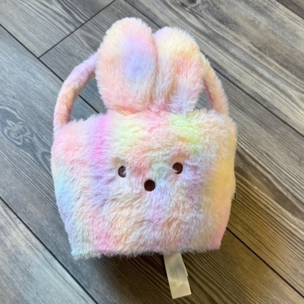 Peeps Tie Dyed Easter Bunny Basket With Handle Plush Easter Bunny Peeps Basket
